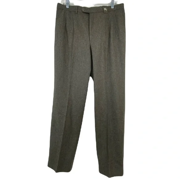 パンツ 2000s burberry dark gray slacks old Vintage Burberrys Pants Mens 36 Gray Wool Slacks Pleated